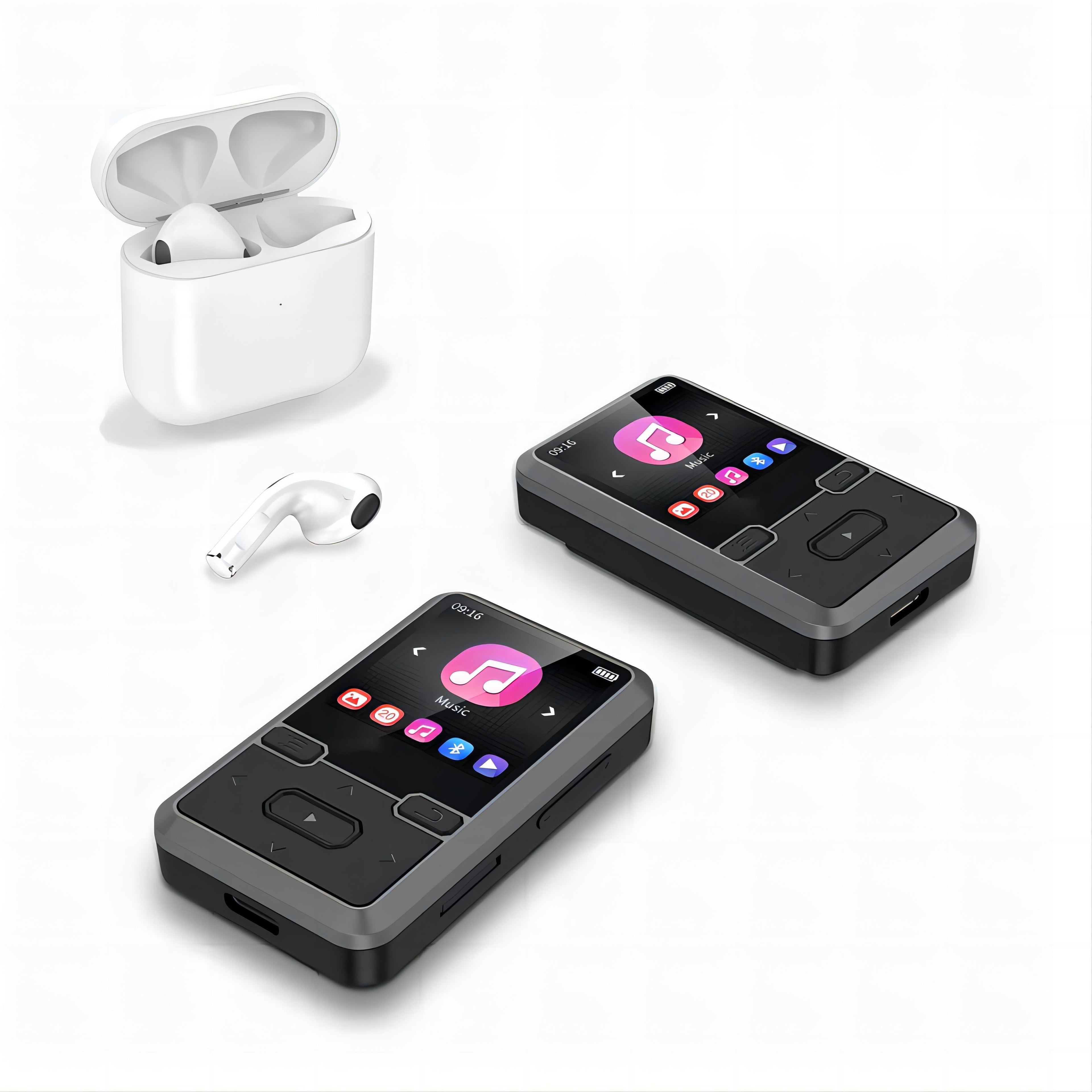 32GB Mini Portable MP3 Player - Exceptional High-Fidelity Sound, FM Radio, Voice Recorder, E-book, Pedometer - Includes USB C Cable, Earphone, Perfect for Sports, Travel, and Camping Adventures