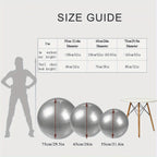 1pc Extra Large Thickened Yoga Ball, Silvery PVC Fitness Ball for Balance and Sensory Training, Adult Exercise Equipment with Air Pump and Nozzle Included - Path to Self-Improvement