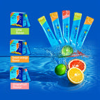 30-Pack Zero Sugar Electrolyte Sports Drink - Natural Fruit Flavors (Strawberry, Orange, Grape, Blueberry, Raspberry) - High-Efficiency Hydration with Potassium, Magnesium & Sodium - No Artificial Sweeteners, No Artificial Co