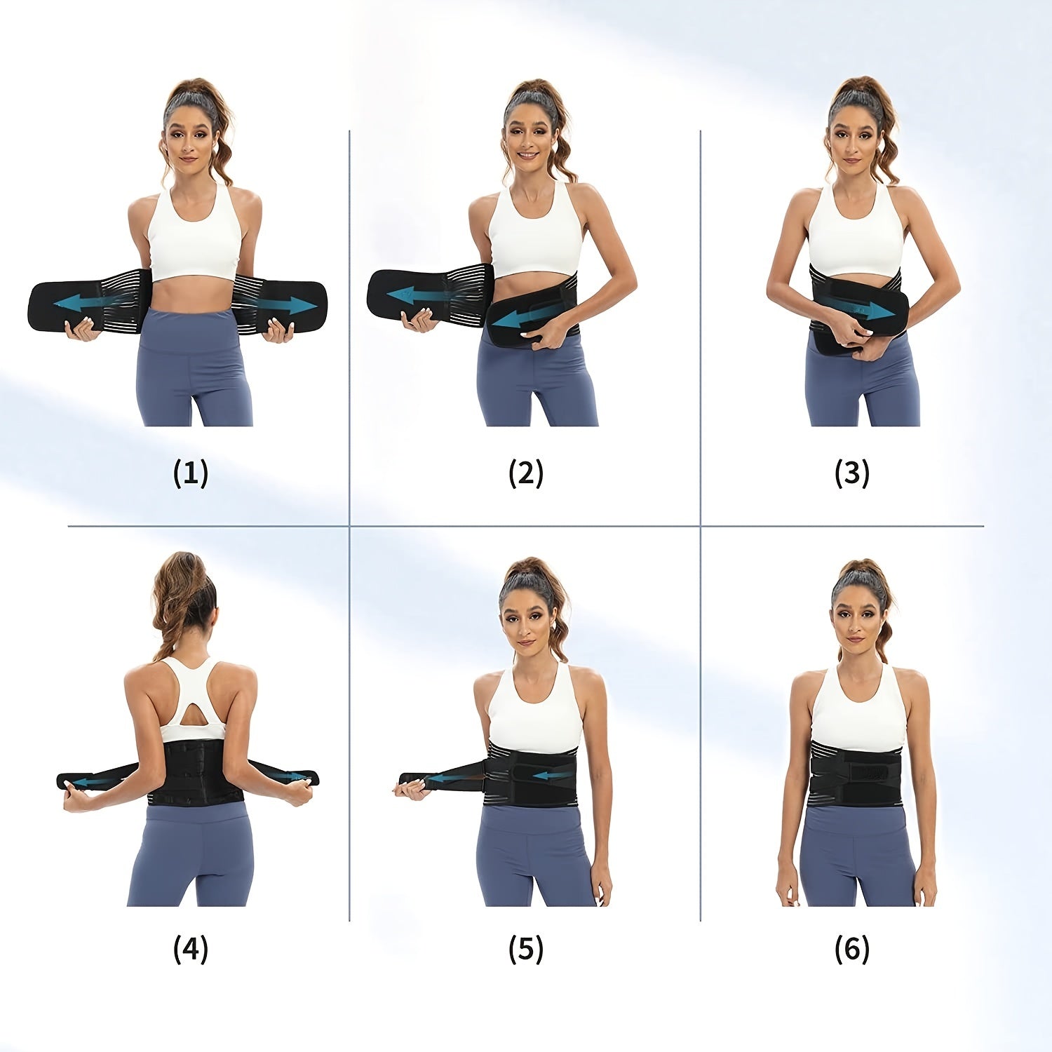 Adjustable Unisex Lumbar Support Belt, Breathable Waist Wrap for Gym, Yoga, Fitness, Exercise, Squat, Weightlifting - Hand Washable Buckle Closure Lower Back Brace - Path to Self-Improvement