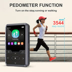 32GB Mini Portable MP3 Player - Exceptional High-Fidelity Sound, FM Radio, Voice Recorder, E-book, Pedometer - Includes USB C Cable, Earphone, Perfect for Sports, Travel, and Camping Adventures