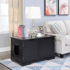 X-Large Cat Washroom Bench Litter Box Enclosure Furniture Box House