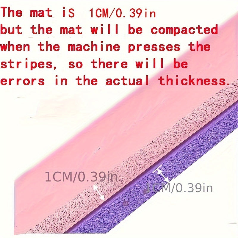 1pc Solid Color Non-Slip Soft Yoga Mat, 10MM Thickness Fitness Mat, Suitable For Gymnastics, Exercise, Pilates - Path to Self-Improvement