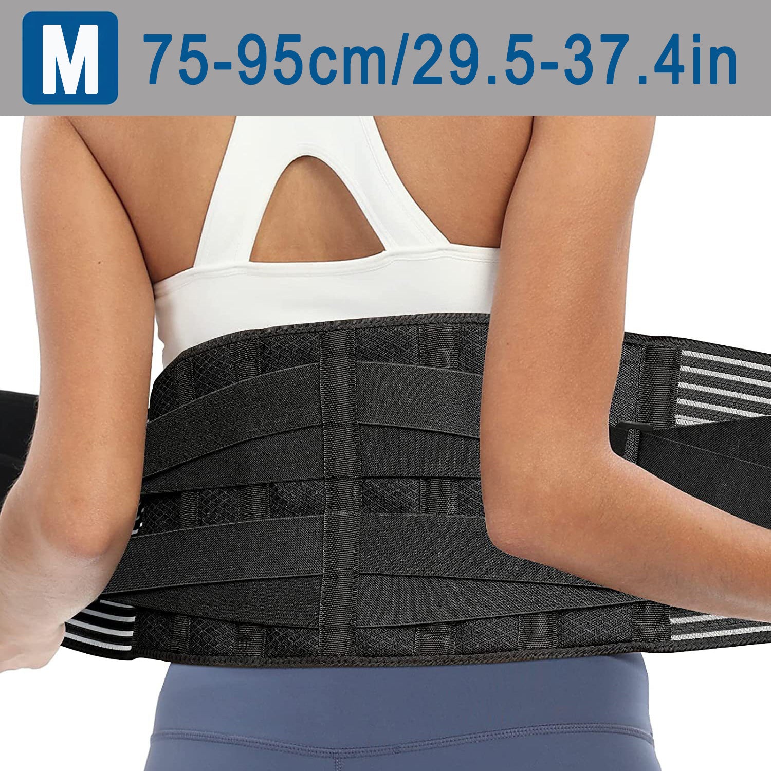 Adjustable Unisex Lumbar Support Belt, Breathable Waist Wrap for Gym, Yoga, Fitness, Exercise, Squat, Weightlifting - Hand Washable Buckle Closure Lower Back Brace - Path to Self-Improvement