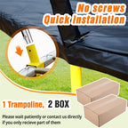 16FT Round Trampoline with Basketball Hoop for Kids Adults Outdoor Recreational Trampoline with Ladder and Safety - Path to Self-Improvement