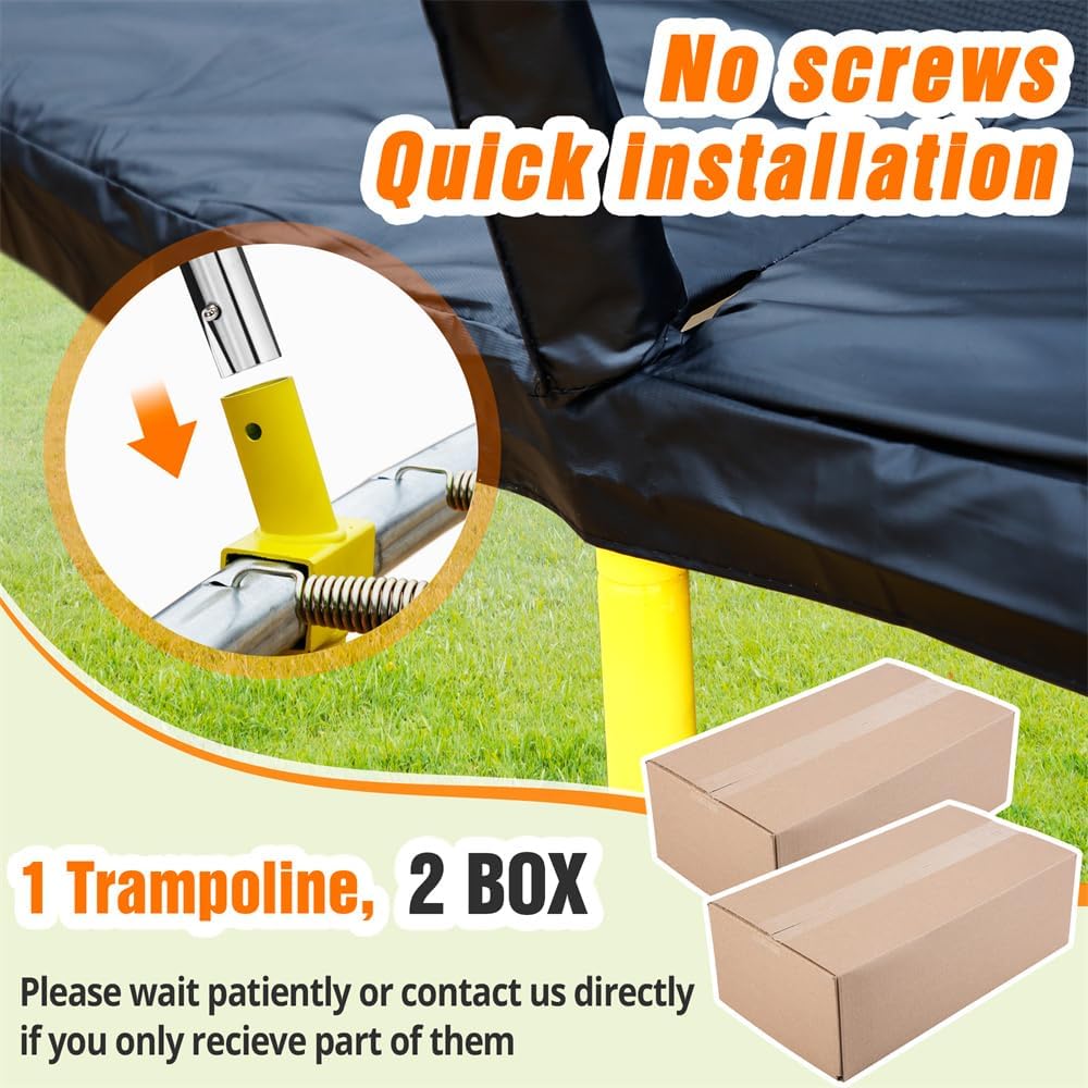 16FT Round Trampoline with Basketball Hoop for Kids Adults Outdoor Recreational Trampoline with Ladder and Safety - Path to Self-Improvement