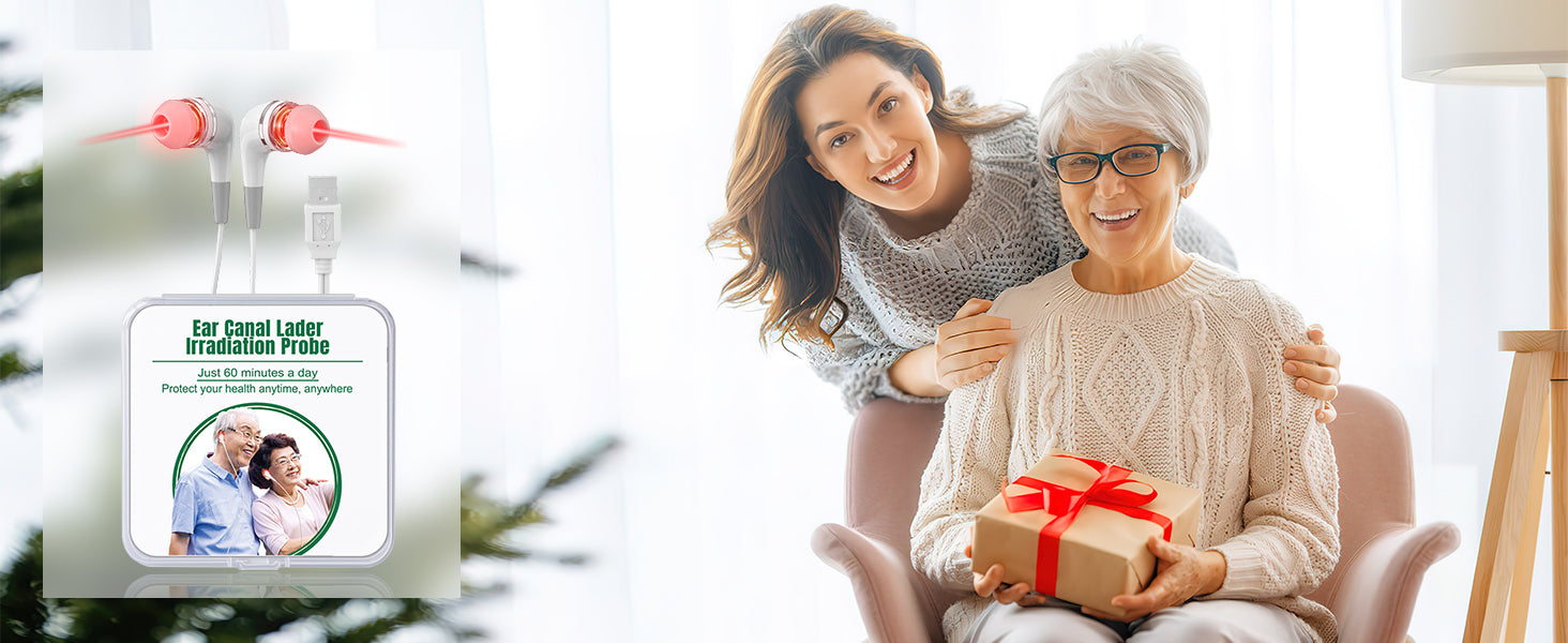 Tinnitus Ear Laser Therapy 650nm LLLT Irradiation Laser Physiotherapy Earplug Otitis Media Deafness  Hypertension Treatment - Path to Self-Improvement