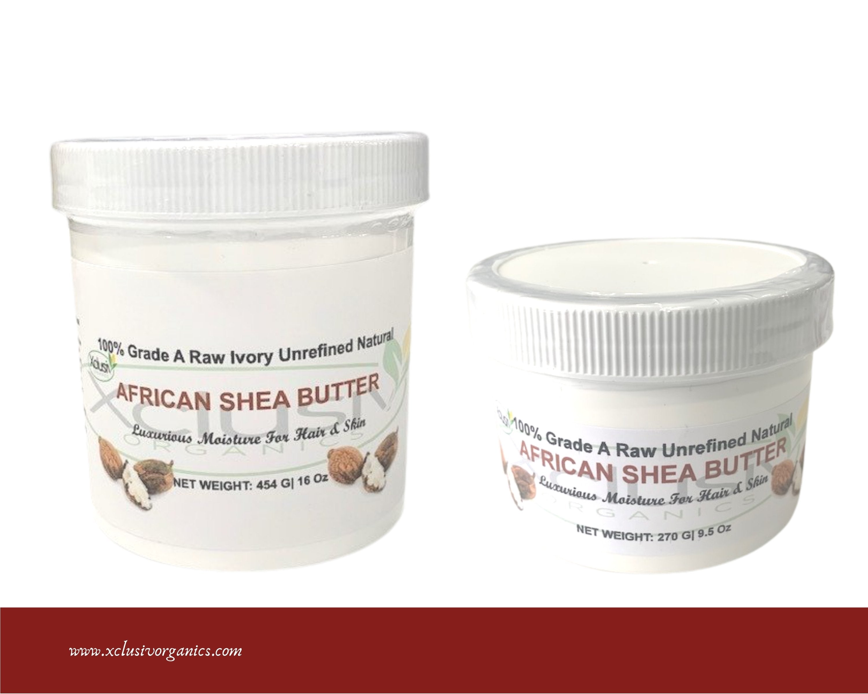 Raw Shea Butter Unrefined | block| 1.1 LB| 500g