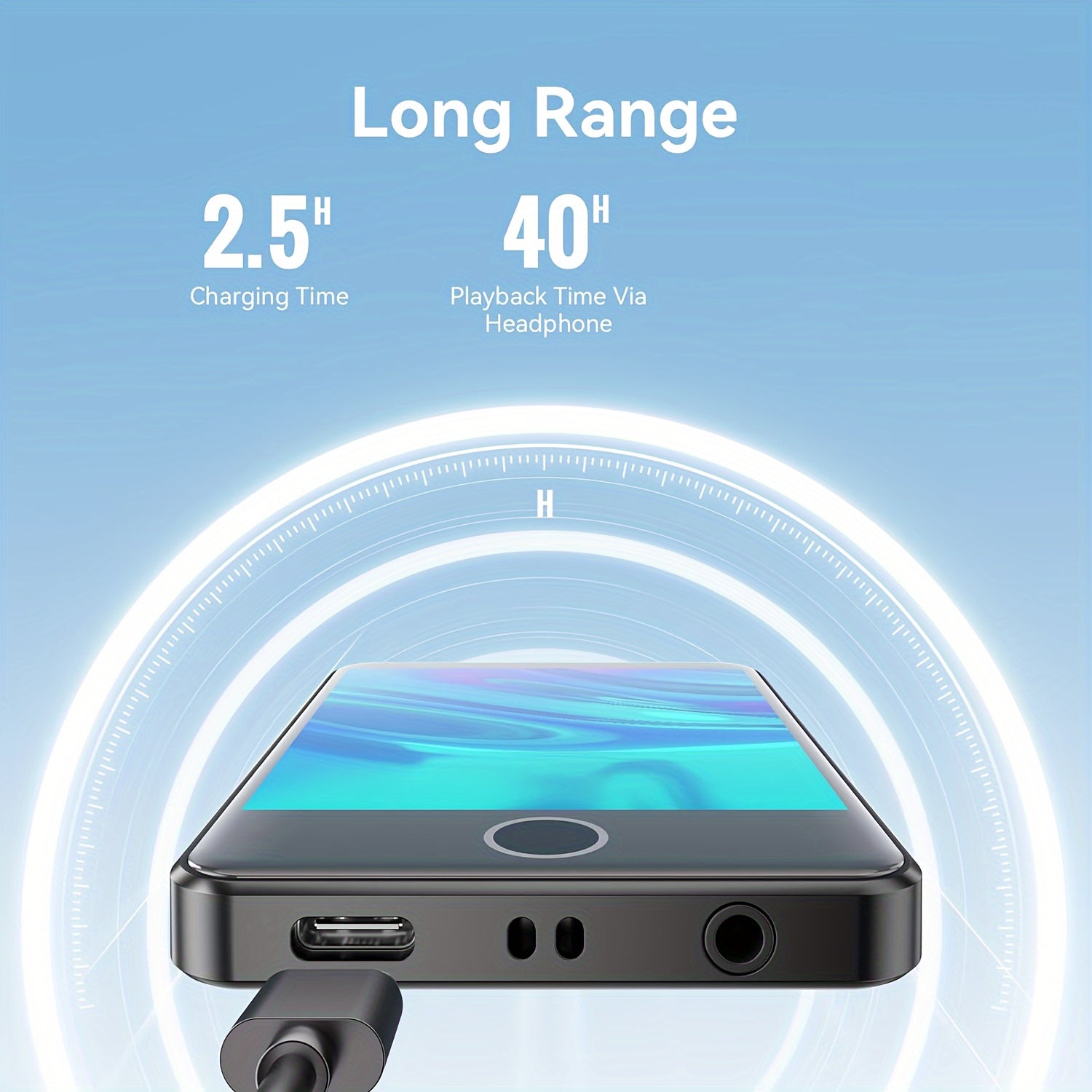 64Gb Portable Mp3 Player - 2.8" Full Touch Screen, Hd Sound, Expandable Up To 128Gb - Ideal Present For Youngsters On Christmas, Birthdays.