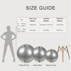 1pc Extra Large Thickened Yoga Ball, Silvery PVC Fitness Ball for Balance and Sensory Training, Adult Exercise Equipment with Air Pump and Nozzle Included - Path to Self-Improvement