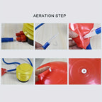 1pc Extra Large Thickened Yoga Ball, Silvery PVC Fitness Ball for Balance and Sensory Training, Adult Exercise Equipment with Air Pump and Nozzle Included - Path to Self-Improvement