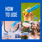 30-Pack Zero Sugar Electrolyte Sports Drink - Natural Fruit Flavors (Strawberry, Orange, Grape, Blueberry, Raspberry) - High-Efficiency Hydration with Potassium, Magnesium & Sodium - No Artificial Sweeteners, No Artificial Co