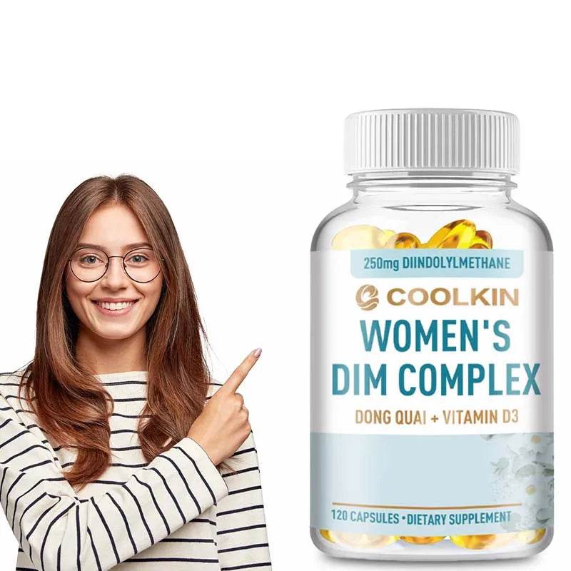 DIM Supplements for Women - Hormone Balance, Promotes Estrogen Metabolism, Menopausal Support, Antioxidant - 120 Capsules