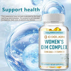 DIM Supplements for Women - Hormone Balance, Promotes Estrogen Metabolism, Menopausal Support, Antioxidant - 120 Capsules