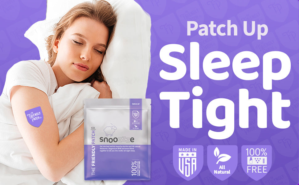 Melatonin Sleep Patch Wearable skin supplement travel patches - 8 patches