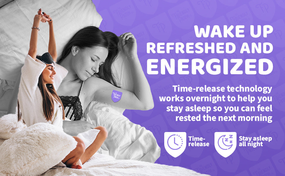 Melatonin Sleep Patch Wearable skin supplement travel patches - 8 patches