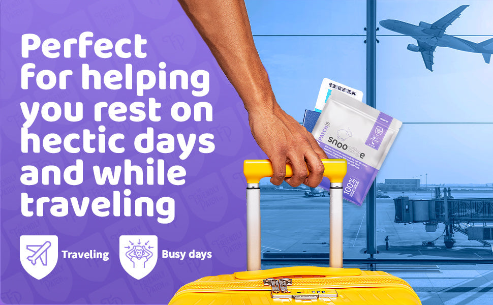 Melatonin Sleep Patch Wearable skin supplement travel patches - 8 patches