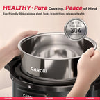 1200W 12-in-1 Electric Pressure Cooker 8Qt, Stainless Steel Pressure Cooker, Slow Cook Rice Cooker Steamer Sauté, Yogurt