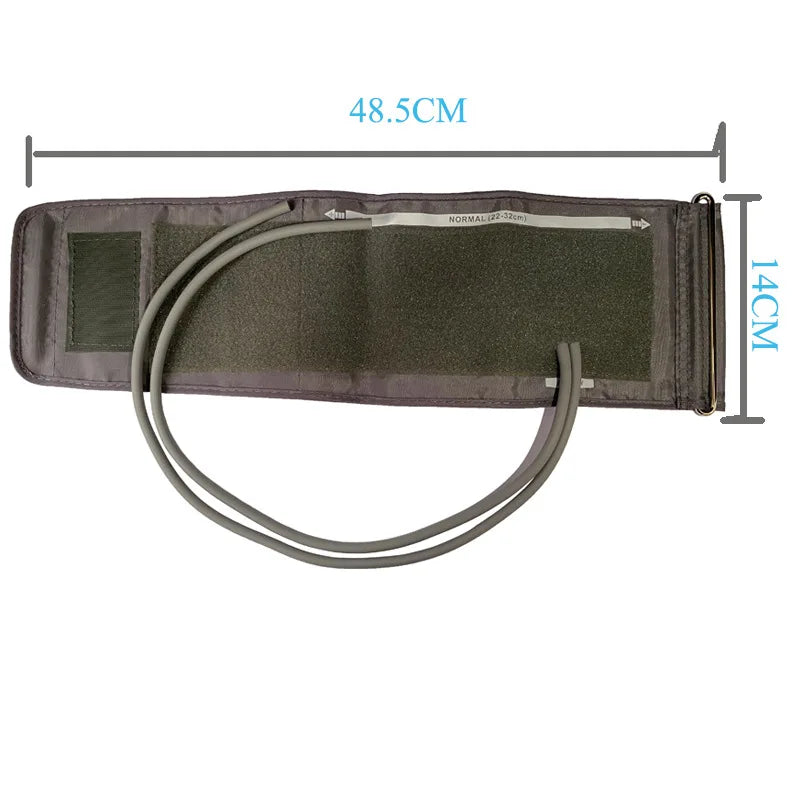Adult Manual Arm Blood Pressure Monitor Cuff Belt Double Tube Mercury Sphygmomanometer Upper Cuff Sleeve Tonometer 22-32cm - Path to Self-Improvement