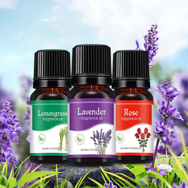 Aromatherapy Essential Oils Water Soluble Oil Diffuser Aromatherapy - Rose, Lavender,Lemon, Peppermint, Lemongrass, sandalwood,