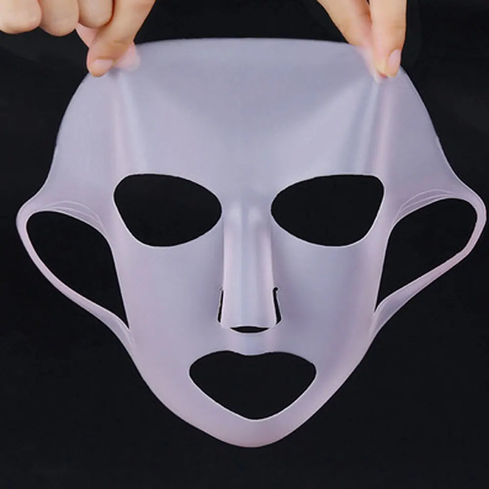 Silicone world Silicone Face Mask Reusable Moisturizing Lifting Firming Anti Wrinkle Face Firming Gel Sheet Mask Skin Care - Path to Self-Improvement