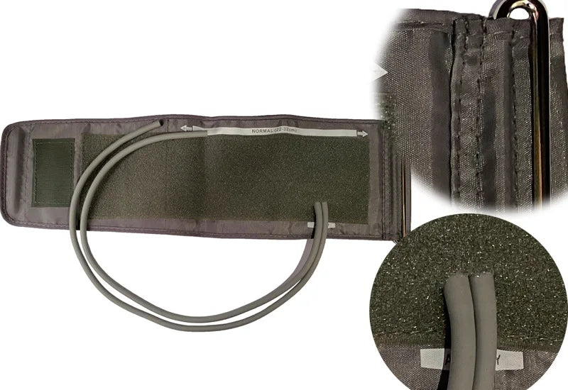 Adult Manual Arm Blood Pressure Monitor Cuff Belt Double Tube Mercury Sphygmomanometer Upper Cuff Sleeve Tonometer 22-32cm - Path to Self-Improvement