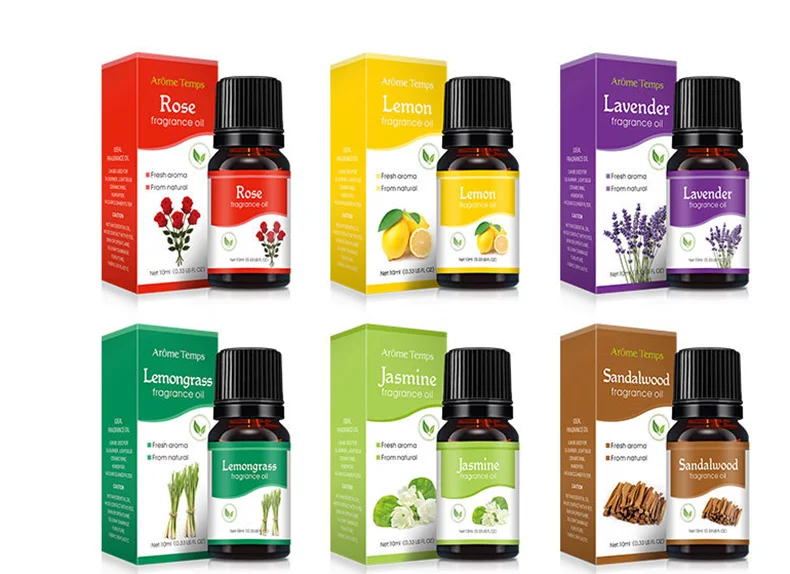 Aromatherapy Essential Oils Water Soluble Oil Diffuser Aromatherapy - Rose, Lavender,Lemon, Peppermint, Lemongrass, sandalwood,