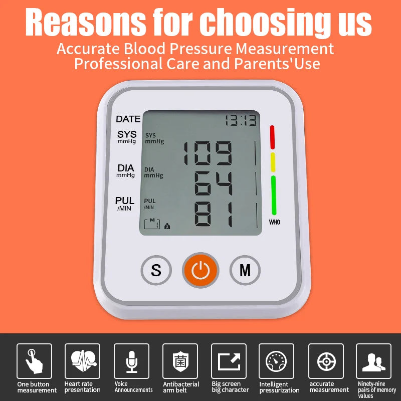 Adult Manual Arm Blood Pressure Monitor Cuff Belt Double Tube Mercury Sphygmomanometer Upper Cuff Sleeve Tonometer 22-32cm - Path to Self-Improvement