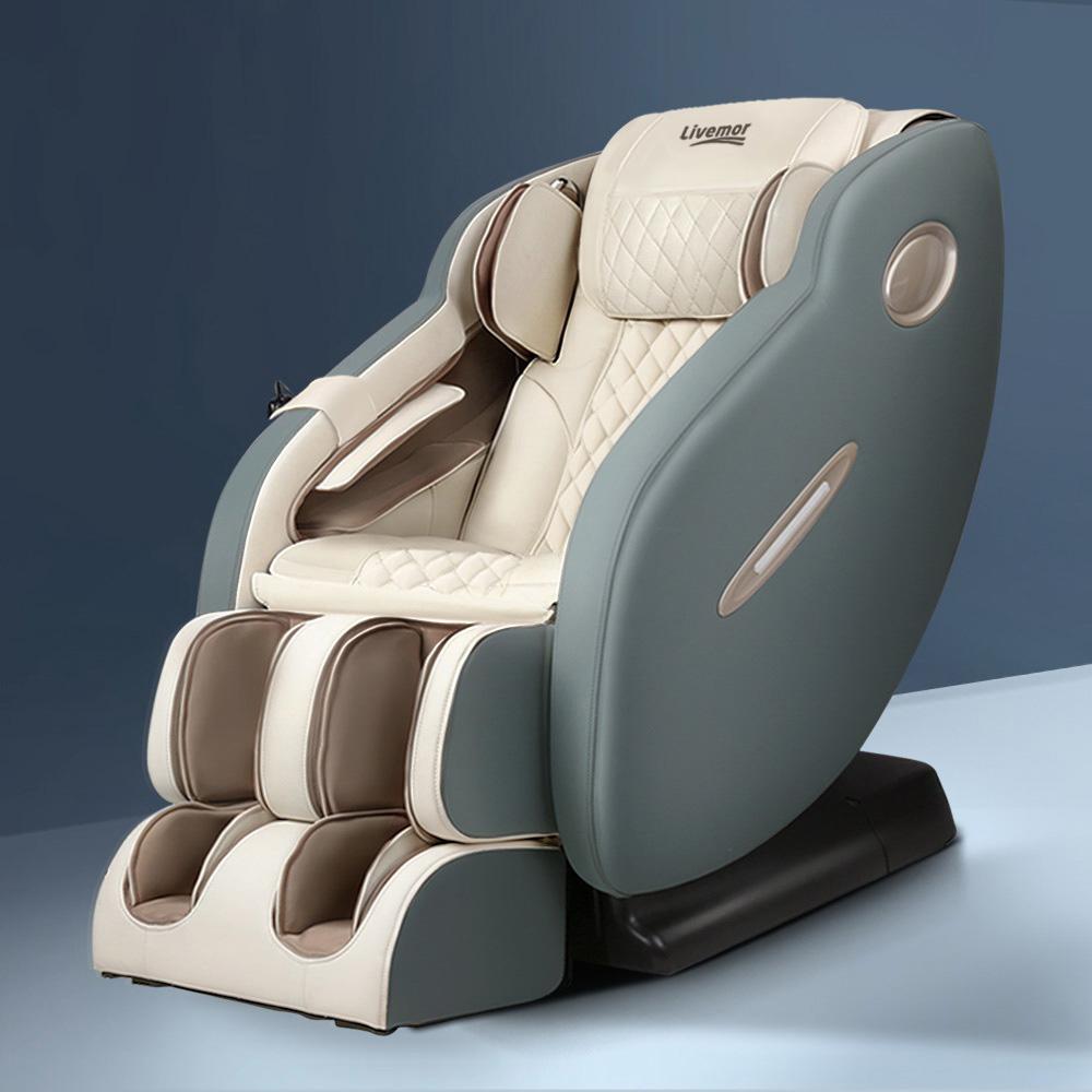 Livemor Electric Massage Chair Recliner SL Track Shiatsu Heat Back