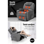 Artiss Electric Massage Chair Recliner Sofa Lift Motor Armchair