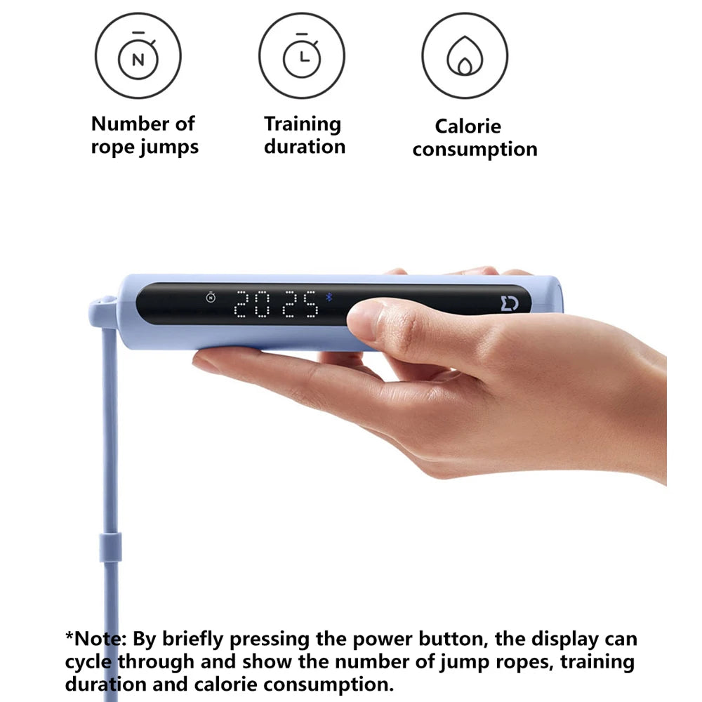 Xiaomi Mijia Smart Skipping Rope 2 Jump Rope Digital Display Counting Works With MiHome App Mi Fitness App