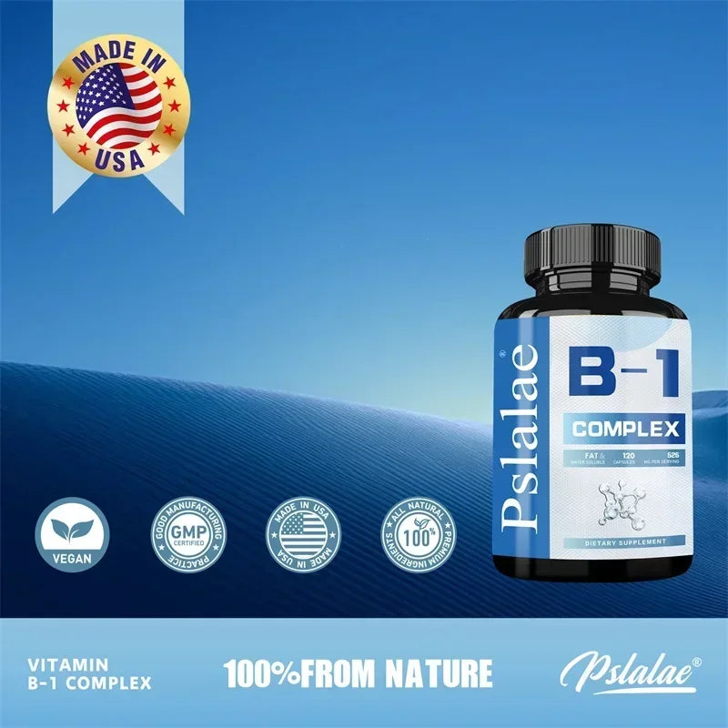 Vitamin B1 Complex - Improves Energy Levels, Boosts Metabolism, Support Digestive System, Bone and Joint, Immune System - Path to Self-Improvement