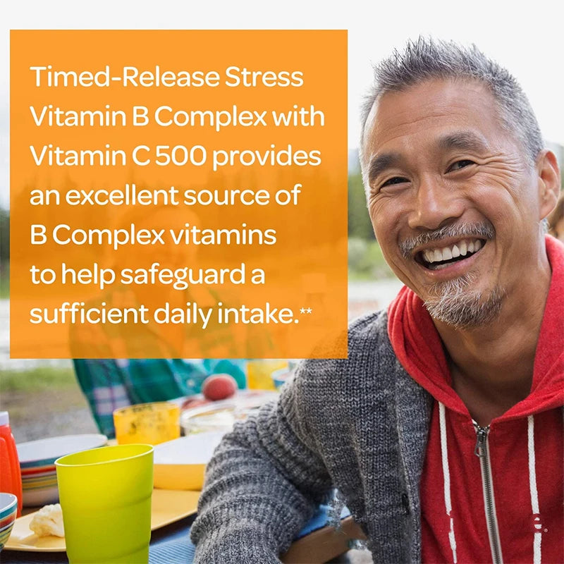 Vitamin B Complex - Supports Energy, Nervous System Health, Boosts Immunity, Antioxidant Supplement-120 Capsules - Path to Self-Improvement