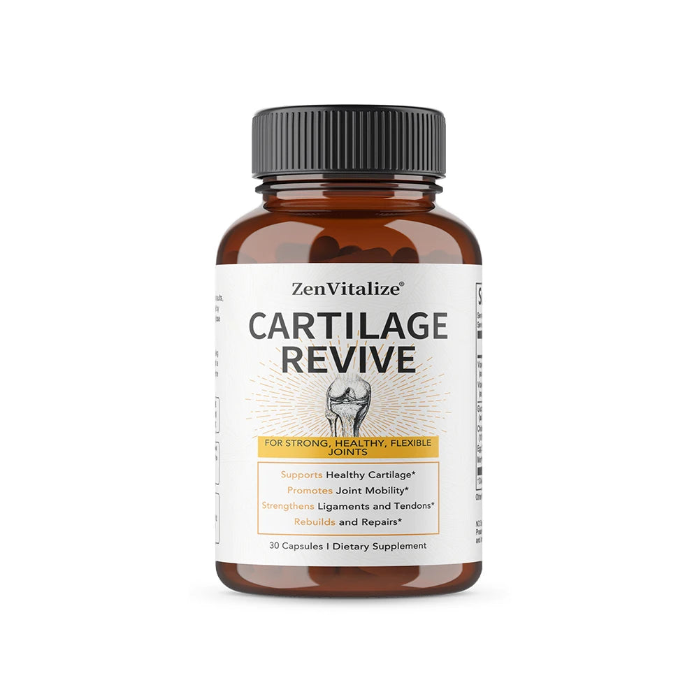 Cartilage Regeneration Supplement - Contains Type II Collagen, Glucosamine, MSM, Vitamin D3, Vitamin C - Promotes Joint Mobility - Path to Self-Improvement