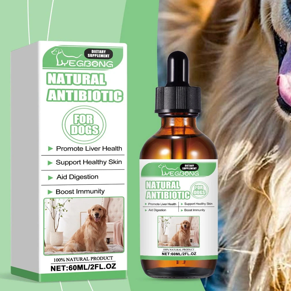 60ml Dog Health Supplement Drops - Promotes Healthy Skin, Improves Digestion and Strengthens Immunity - Path to Self-Improvement