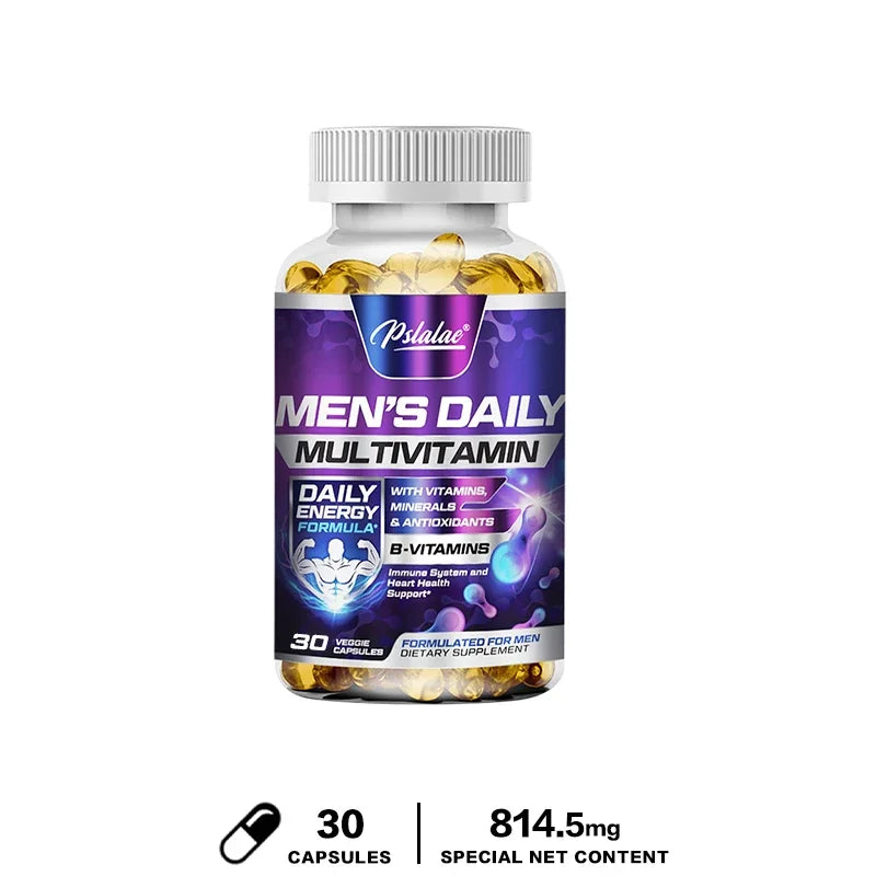 Men's Daily Multivitamin Supplement - Provides Cognitive Brain Health, Energy and Stamina, and Muscle Mass - Path to Self-Improvement