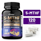 5-MTHF Methylfolate Supplement - Energy, Brain and Mood Support, Enhances Memory, Focus and Clarity, Boosts Cognitive Function