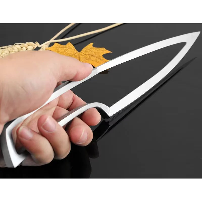  4-piece knife set chef knife in hand
