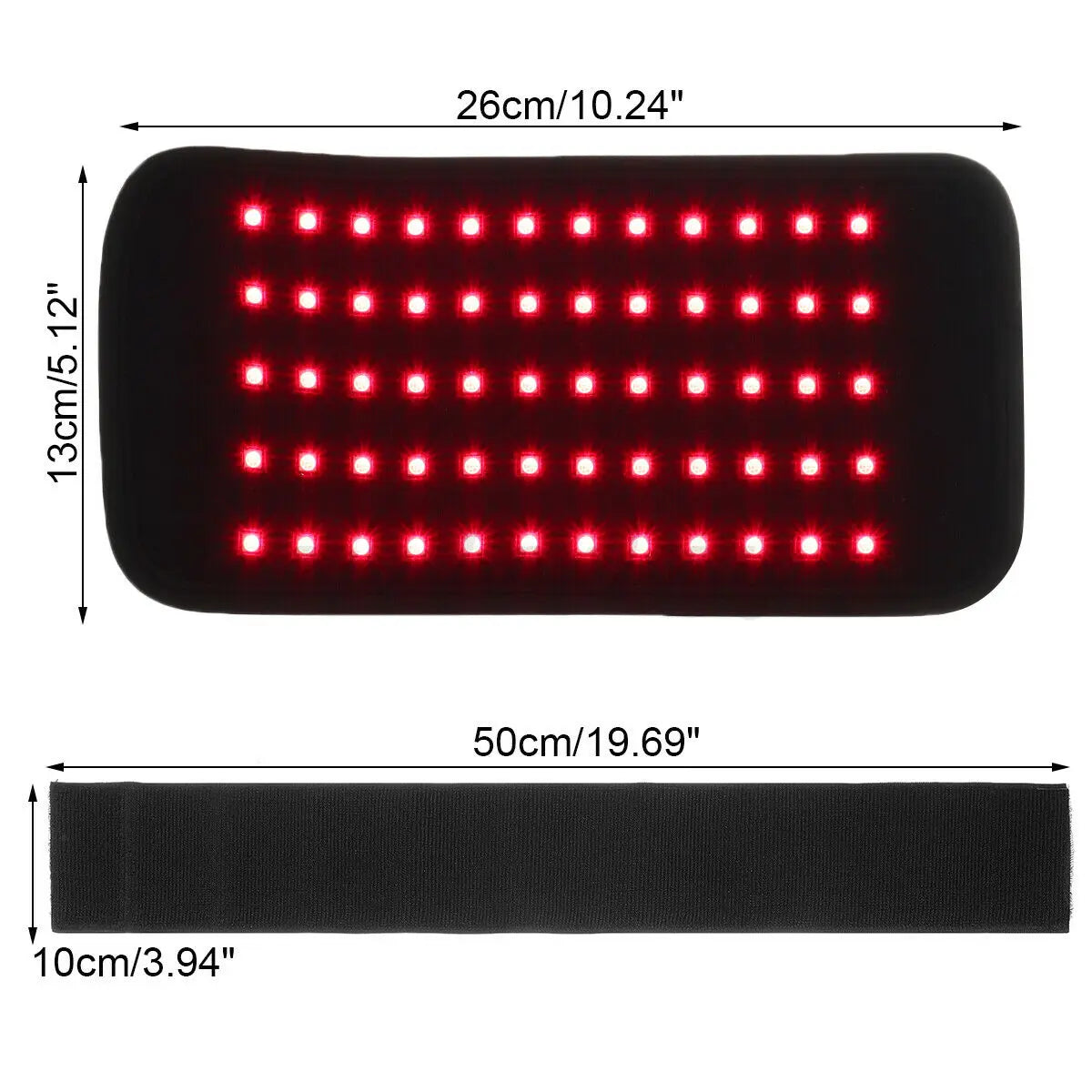 Infrared Light LED Healthcare Waist Red Light Heating Massage Belt Pad Lumbar Back Waist Massage For Back Knee Hands Feet Relief - Path to Self-Improvement