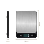 Digital Food Scale 10kg 1g Kitchen Scale Electronic 5kg 1g Baking Gram Weight Scales Grams Ounces Stainless Steel