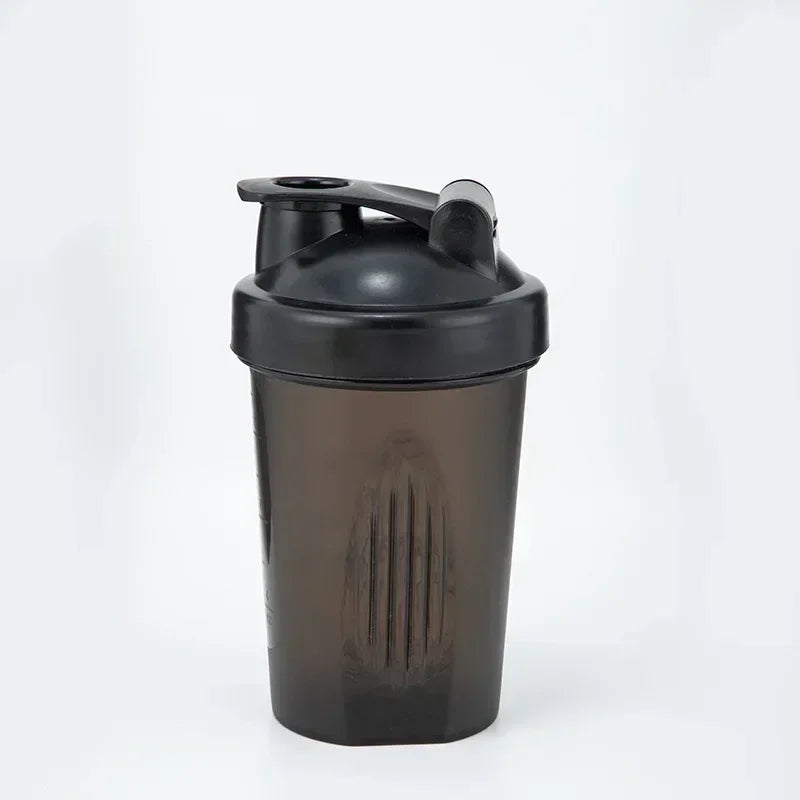 400ML Shaker Bottle Plastic Protein Shakes Bottle with Whisk Leakproof