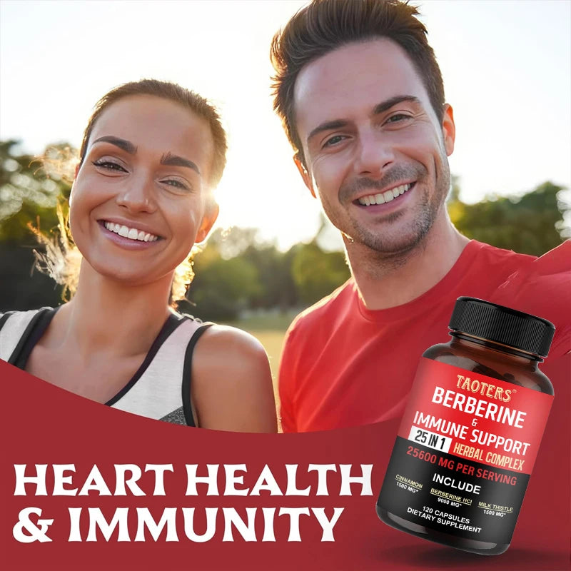 Berberine Capsules – Contains Ceylon Cinnamon To Support Healthy Metabolism, Promotes Immunity, Suitable for Men and Women
