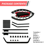 48-Inch Trampoline Foldable Fitness Trampoline Rebounder With Adjustable Handrail Bearing Max 330 lbs Outdoor Children Adults - Path to Self-Improvement