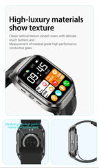 NEW Air Pump Airbag Blood Pressure Accurate Diagnosis Smart Watch ECG Temp Blood Fat Uric Acid Men Three High Monitor Smartwatch - Path to Self-Improvement