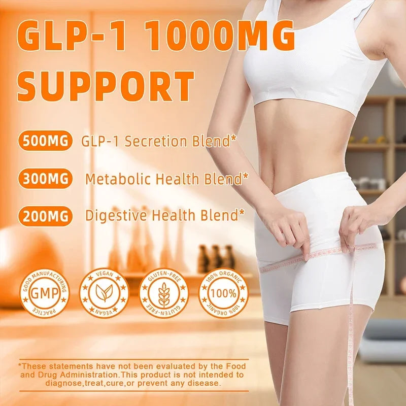 GLP-1 Supplement - Helps Reduce Weight and Bloating, Promotes Digestion and Gut Health, and Increases Satiety