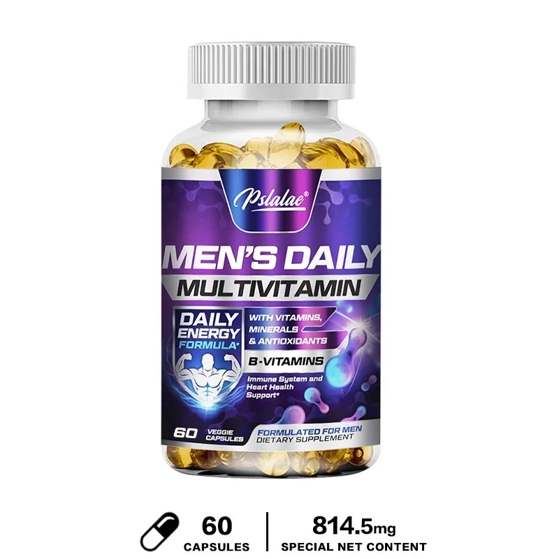 Men's Daily Multivitamin Supplement - Provides Cognitive Brain Health, Energy and Stamina, and Muscle Mass - Path to Self-Improvement
