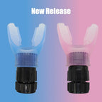 Breathing Trainer with Adjustable Resistances to Improve Lung Capacity and Respiratory Strength for Fitness Workouts