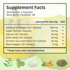 Garcinia Cambogia Capsules - Fat Burning, Weight Management, Appetite Suppression, Metabolism Boosting
