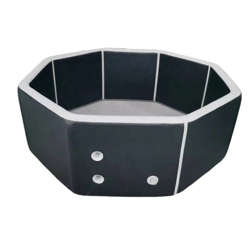 OHO Inflatable Ice Pool Cold Plunge Therapy Tub For 4-6 Person Large Ice Bath Recovery