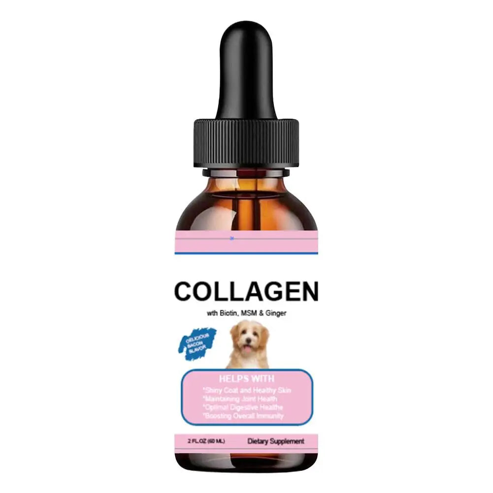 Pet Collagen Drops For Dogs And Cats Healthy Nutritional Supplement Protect Coat Enhance Body Condition Pet Nutritional Solution - Path to Self-Improvement